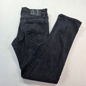 DENIZEN from Levi's Men's 216 Skinny Fit Jeans Black Stretch 30x32
